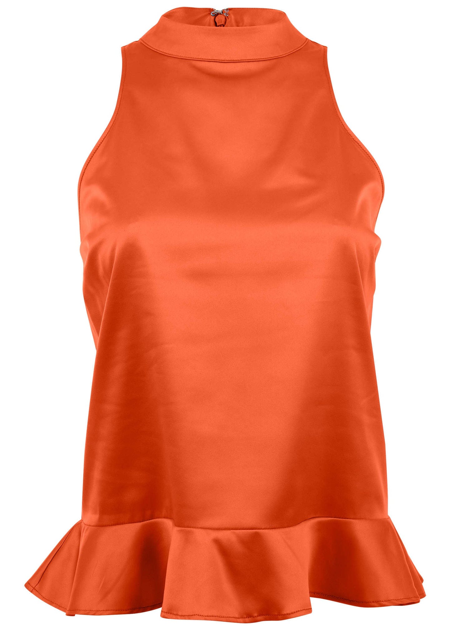 Dorothy Saari-Peplum Top - Orange