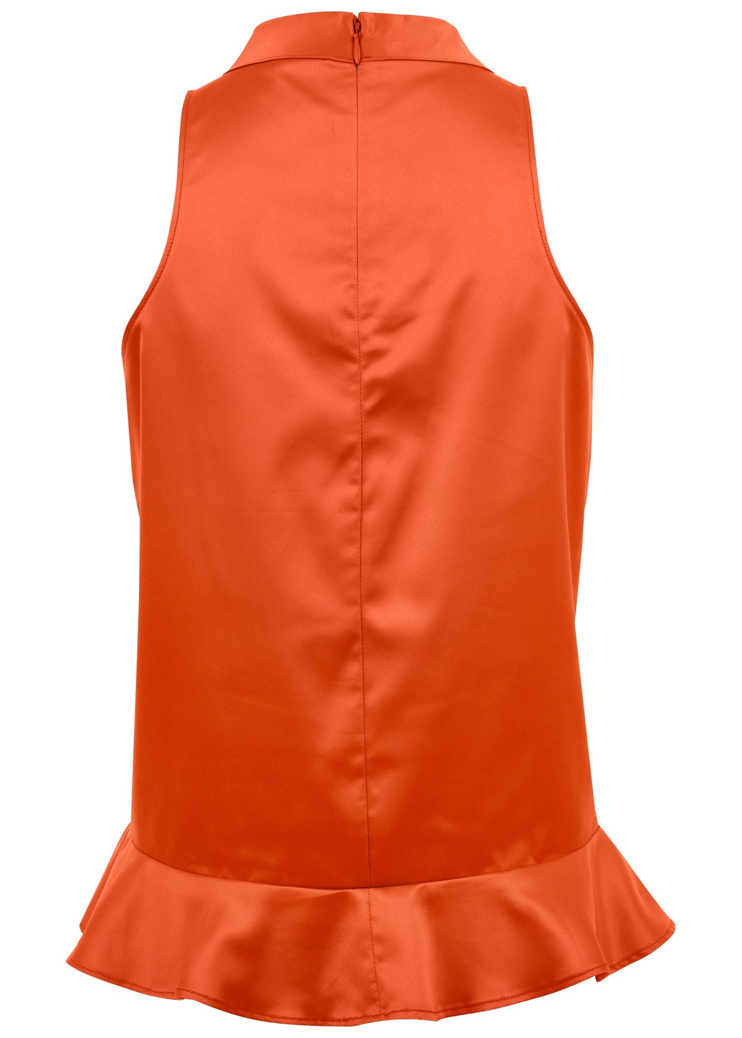 Dorothy Saari-Peplum Top - Orange