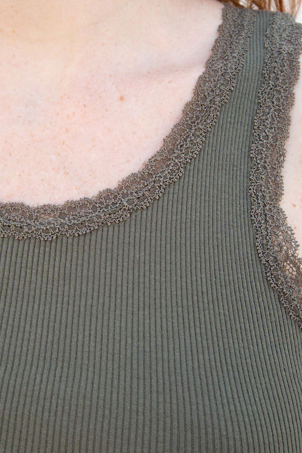 Dorothy Saari-Ronnie Rib Lace Tank