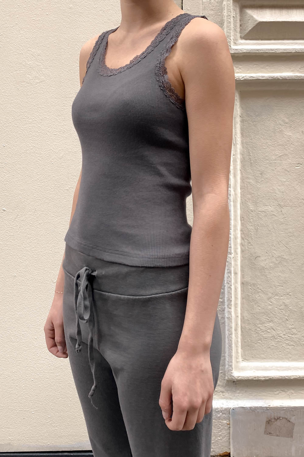 Dorothy Saari-Ronnie Rib Lace Tank