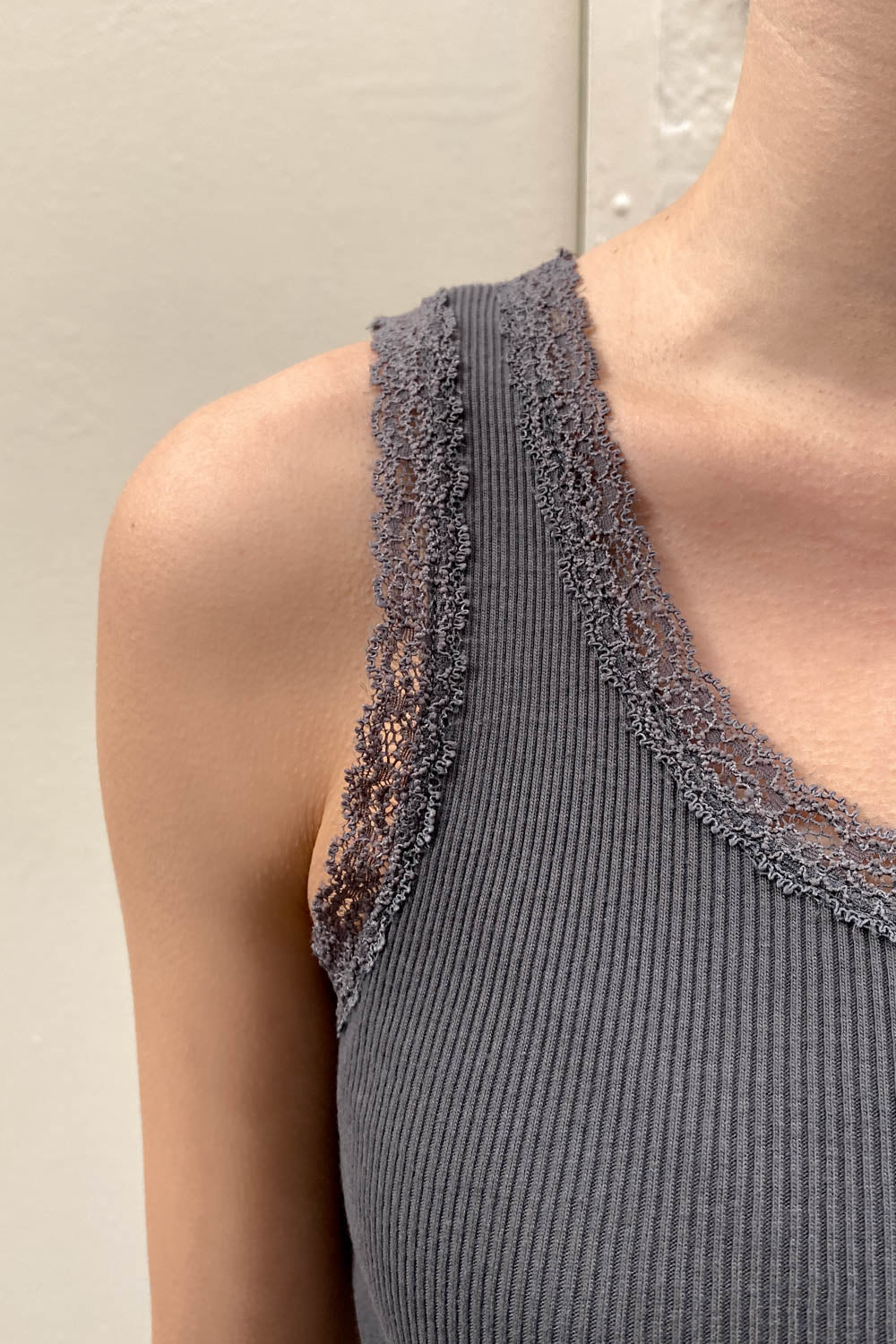 Dorothy Saari-Ronnie Rib Lace Tank