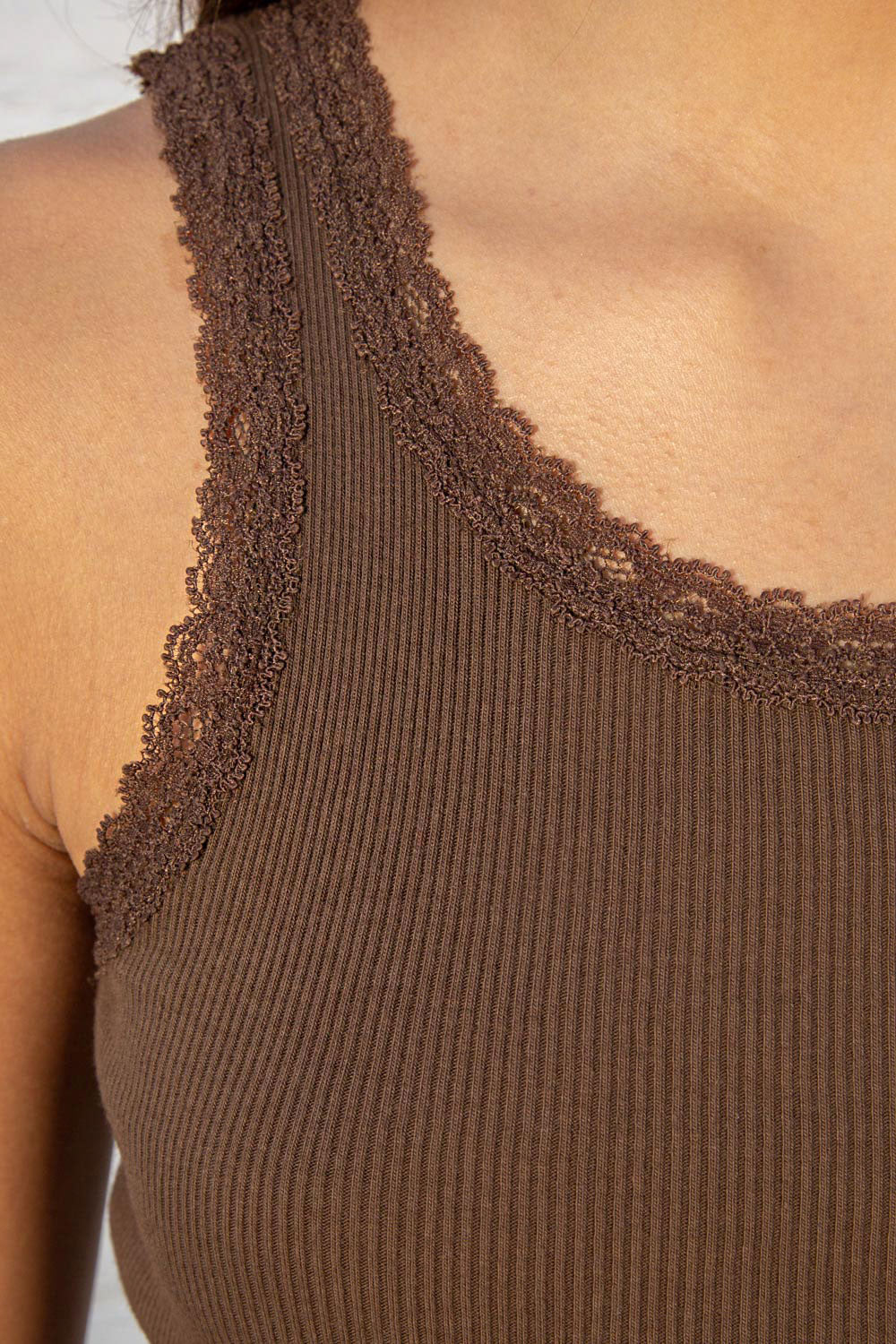 Dorothy Saari-Ronnie Rib Lace Tank